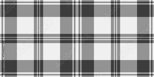 Classic black and white plaid pattern.  Versatile design ideal for textiles, web backgrounds, or packaging.  Subtle texture adds visual interest.