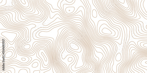 Topographic gold luxury map background. Geographic abstract pattern. The topo contour or wallpaper. Mountain trail terrain or path. Vector illustration.Golden linear pattern on green background. Premi