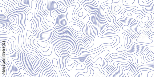 Topographic blue luxury map background. Geographic abstract pattern. The topo contour or wallpaper. Mountain trail terrain or path. Vector illustration.