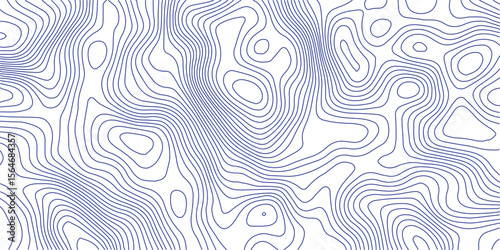 Topographic blue luxury map background. Geographic abstract pattern. The topo contour or wallpaper. Mountain trail terrain or path. Vector illustration.