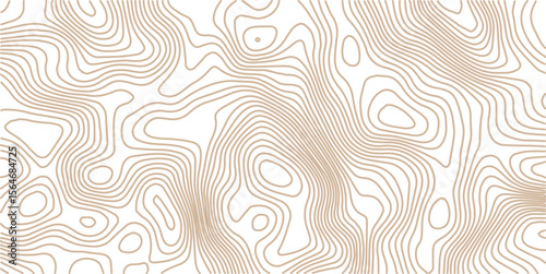 Topographic gold luxury map background. Geographic abstract pattern. The topo contour or wallpaper. Mountain trail terrain or path. Vector illustration.Golden linear pattern on green background. Premi
