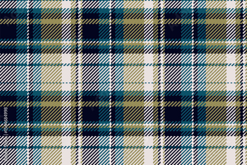 Scratched background vector texture, 2025 check seamless tartan. British plaid fabric textile pattern in white and black colors.