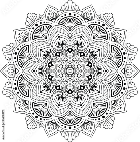 Ornamental luxury mandala pattern