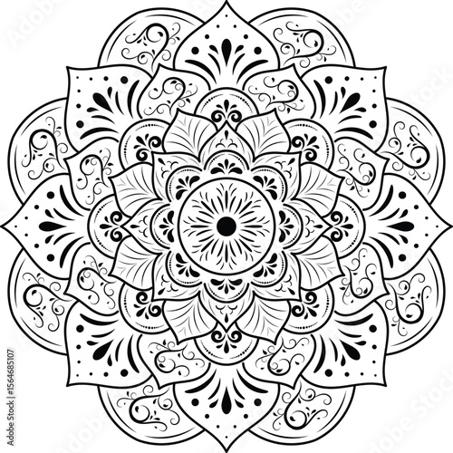 Ornamental luxury mandala pattern