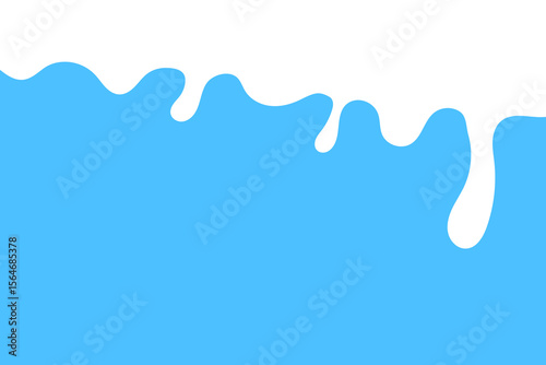 Milk pouring forms waves or ripples, a design element for a yogurt advertisement