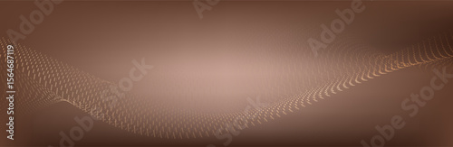 Abstract Music background. Big Data Particle Flow Visualisation chemical industry. Science infographic futuristic illustration. Sound wave. Premium background design with mocha mousse sound wave