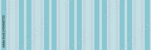 Screen textile seamless texture, victorian pattern vertical background. Rectangle lines stripe vector fabric in cyan and snow colors.