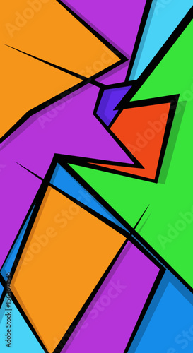 Abstract Geometric Colorful Background