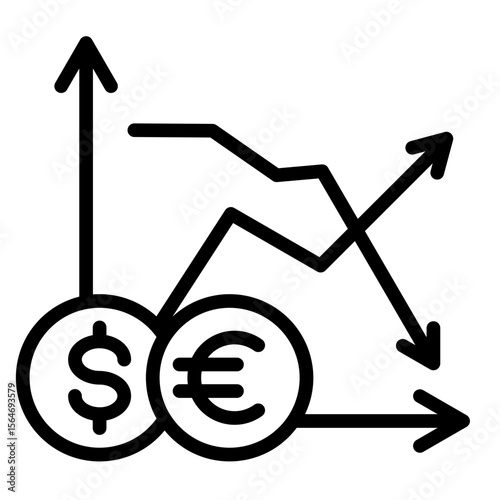 Stock Exchange  Icon Element For Design