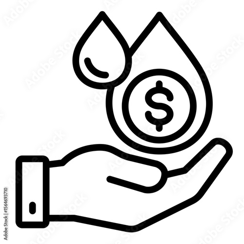 Market Liquidity  Icon Element For Design