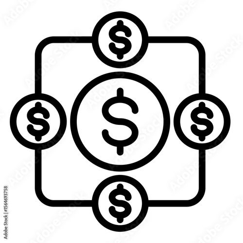 Hedge Fund  Icon Element For Design