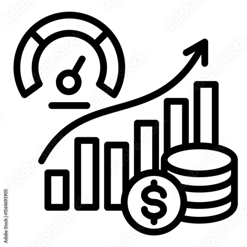 Economic Indicator  Icon Element For Design