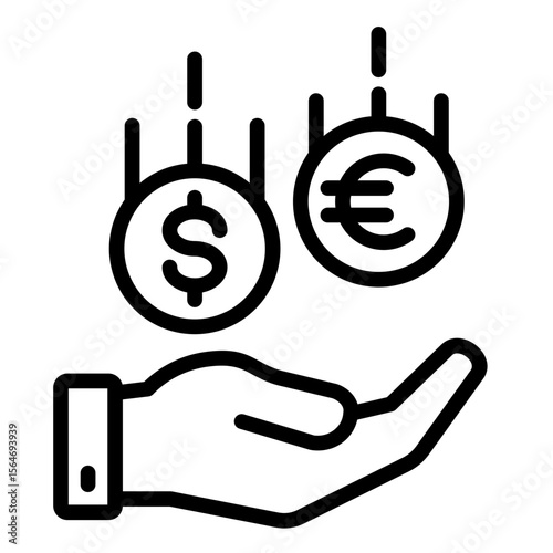 Dividend  Icon Element For Design