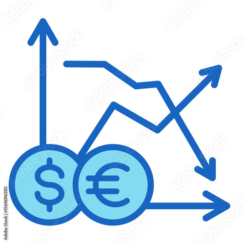 Stock Exchange  Icon Element For Design