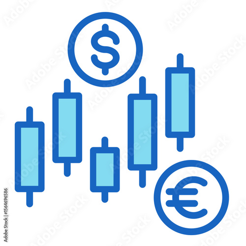 Forex Trading  Icon Element For Design