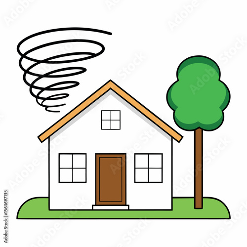 House tornado danger storm weather