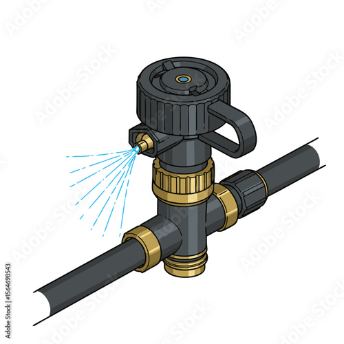 Garden hose spray nozzle with adjustable flow mechanism