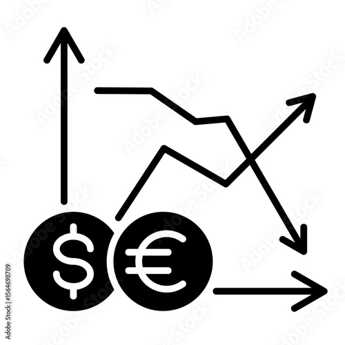 Stock Exchange  Icon Element For Design