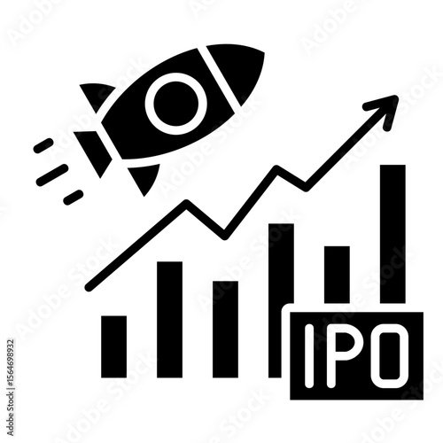Ipo Launch  Icon Element For Design