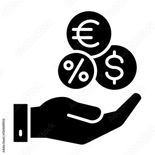 Mutual Fund  Icon Element For Design