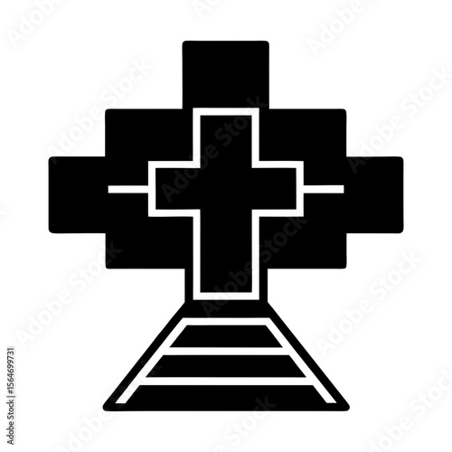 Christianity faith religion symbol cross holy jesus christ icon silhouette