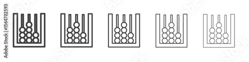 Abacus icon simple illustration collection symbol