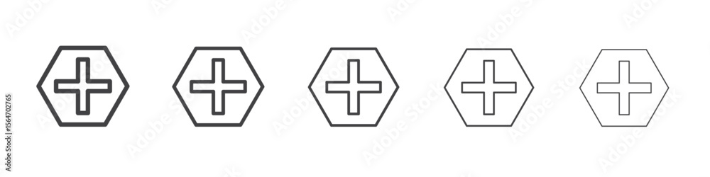 Fototapeta premium add icon simple illustration collection symbol