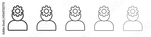 Administrator icon simple illustration collection symbol