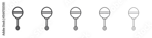 Baby rattle icon simple illustration collection symbol