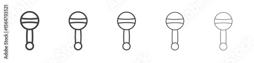 baby rattle icon simple illustration collection symbol