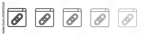 Backlink icon simple illustration collection symbol