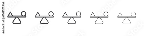balancing icon simple illustration collection symbol