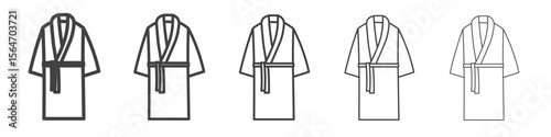 bath robe icon simple illustration collection symbol