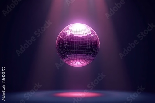 purple disco ball
