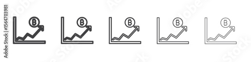 bitcion evolution icon simple illustration collection symbol