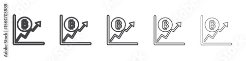 Bitcoin Evolution icon simple illustration collection symbol