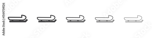 Bobsleigh icon simple illustration collection symbol