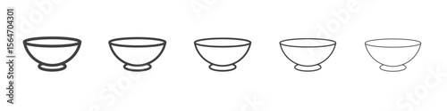 Bowl icon simple illustration collection symbol