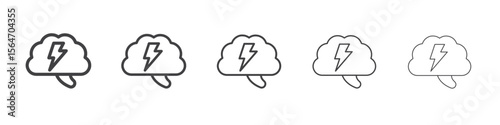 brain storm icon simple illustration collection symbol