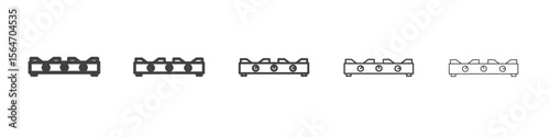 burner stove icon simple illustration collection symbol