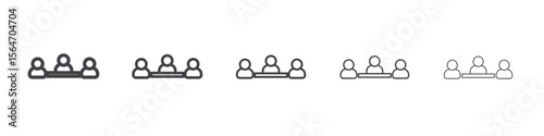 Business meeting icon simple illustration collection symbol