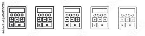calculator icon simple illustration collection symbol