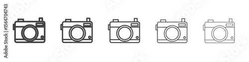 camera icon simple illustration collection symbol