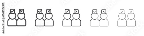 Candidate icon simple illustration collection symbol