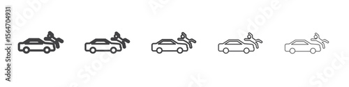 car Accident icon simple illustration collection symbol