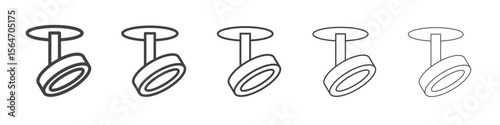 ceiling spotlight icon simple illustration collection symbol