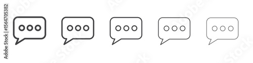 Chat icon simple illustration collection symbol