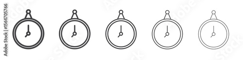 clock icon simple illustration collection symbol
