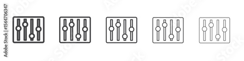 control panel icon simple illustration collection symbol