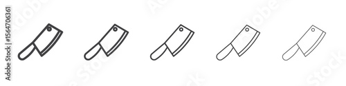 cooking chef knife icon simple illustration collection symbol